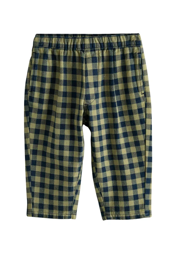 REGULAR FIT - BARREL PULL ON  - Trousers - navy gingham