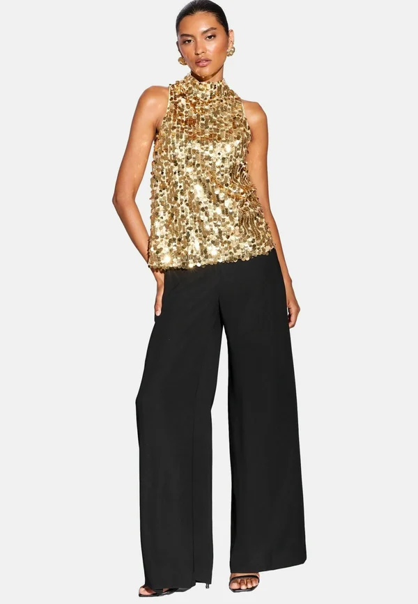 REGULAR FIT  - Blouse - gold sequin