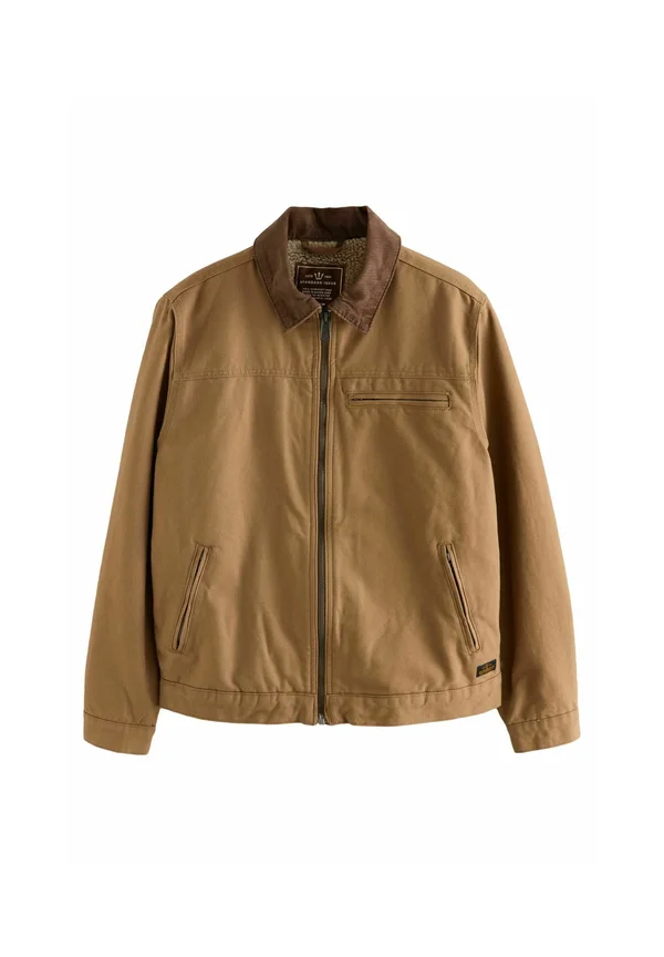 REGULAR FIT - BORG - Light jacket - tan brown