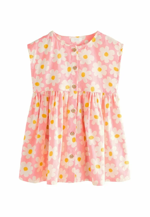 REGULAR FIT - BUTTON THROUGH - Day dress - pink flower
