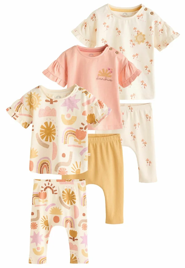 REGULAR FIT CHARACTER AND 6 PACK SET  - Leggings - Trousers - coral pink