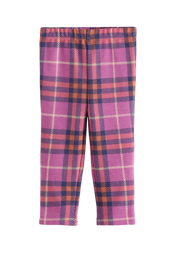REGULAR FIT - CHECK - Leggings - Trousers - purple