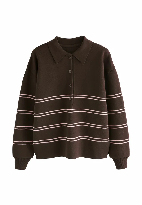 REGULAR FIT - COSY SOFT TOUCH LONG SLEEVE - Jumper - chocolate brown