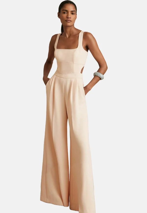 REGULAR FIT - DION WIDE CUT-OUT - Jumpsuit - pale pink