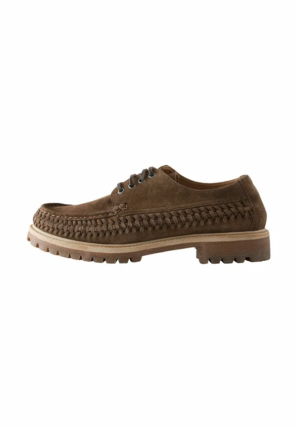 REGULAR FIT - EDIT WEAVE CHUNKY - Boat shoes - brown