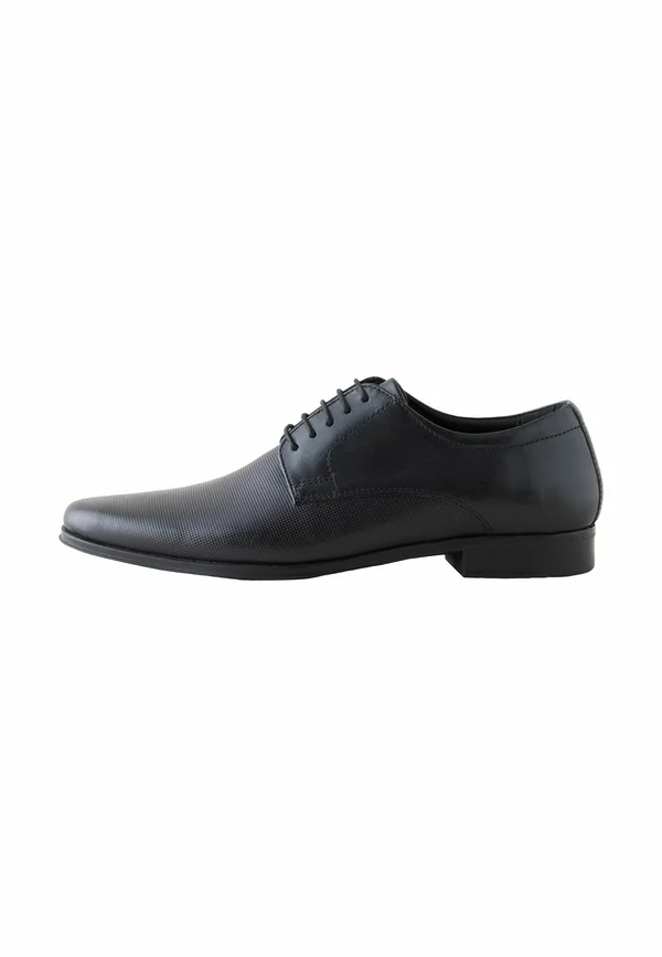 REGULAR FIT - EMBOSSED DERBY  - Smart lace-ups - black