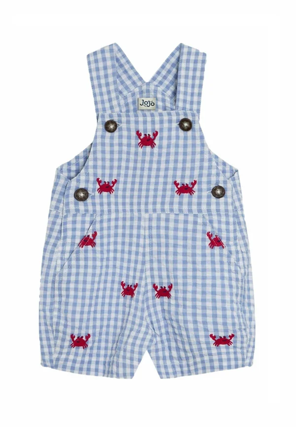 REGULAR FIT - EMBROIDERED - Dungarees - blue crab