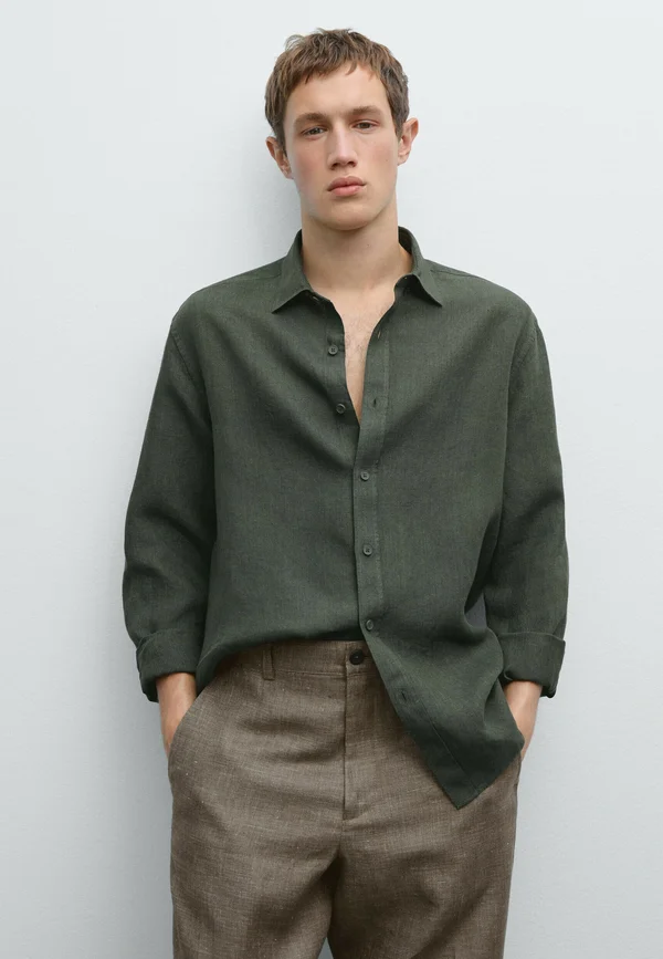 REGULAR FIT FADED - Shirt - dark green