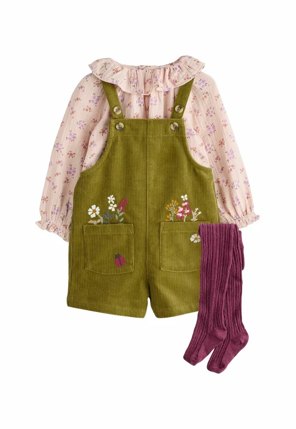 REGULAR FIT - FLORAL SET  - Dungarees - green