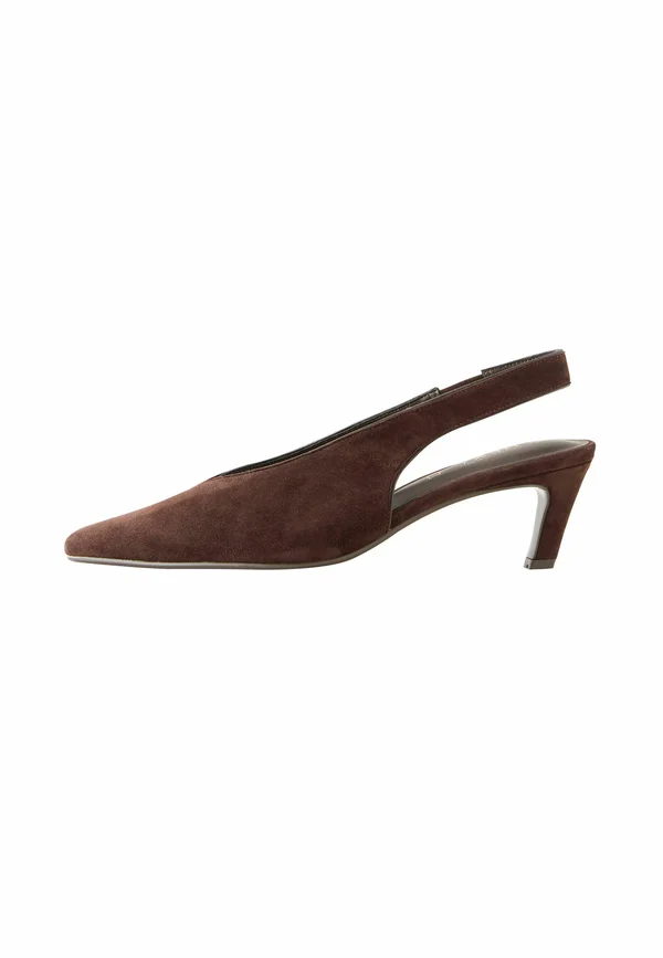 REGULAR FIT - FOREVER COMFORT POINTED TOE - Classic heels - chocolate brown suede