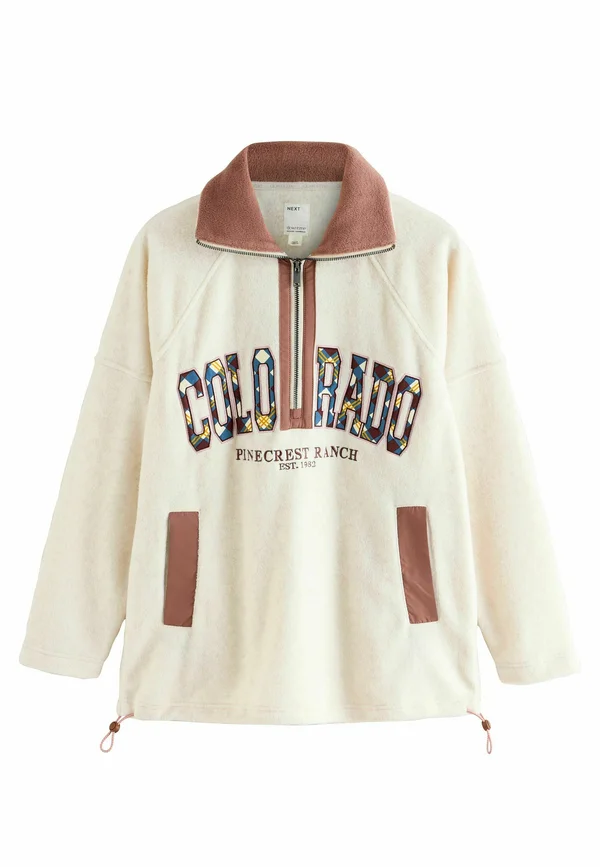 REGULAR FIT - HALF ZIP - Fleece jumper - neutral colorado