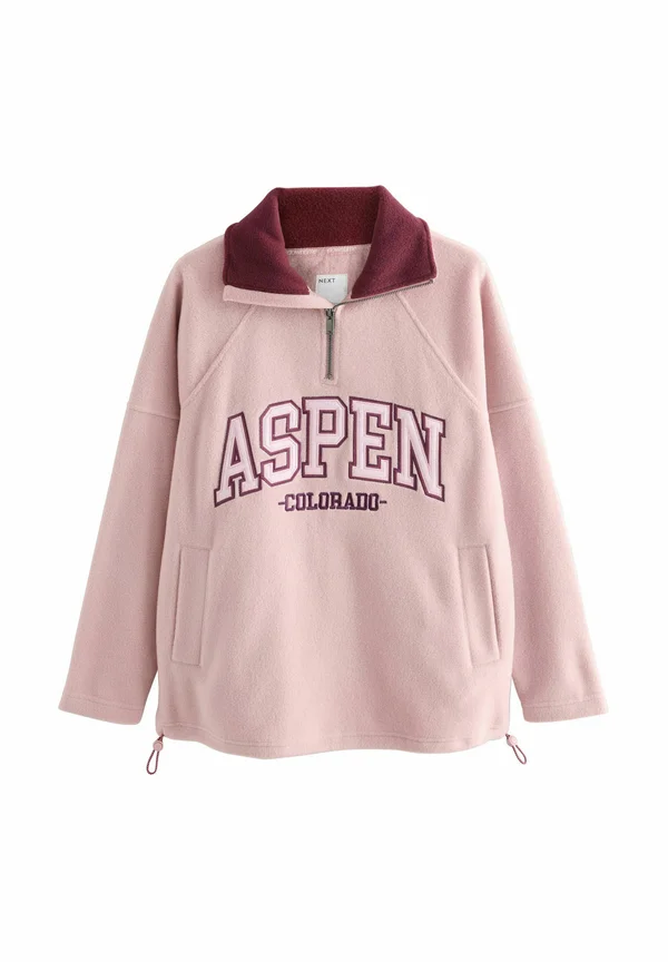 REGULAR FIT - HALF ZIP - Fleece jumper - pink aspen
