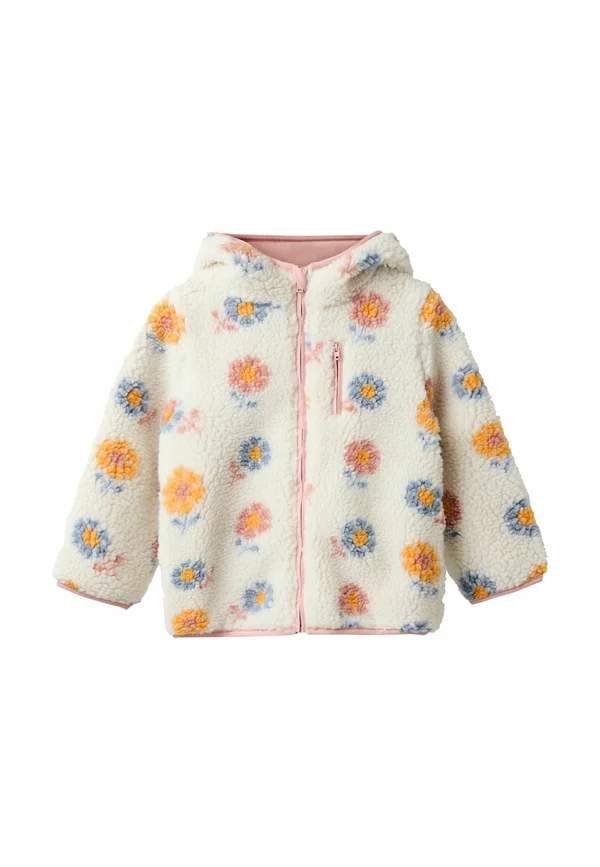 REGULAR FIT - HOODED - Fleece jacket - cream