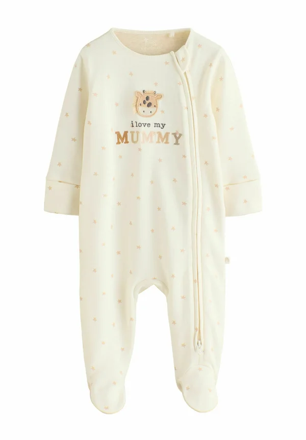 REGULAR FIT I LOVE MY MUMMY TWO WAY ZIP  - Sleep suit - ecru
