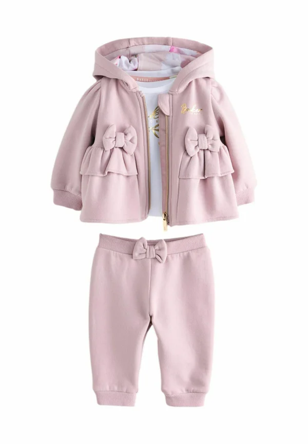 REGULAR FIT - JOGGERS SET - Long sleeved top - pink