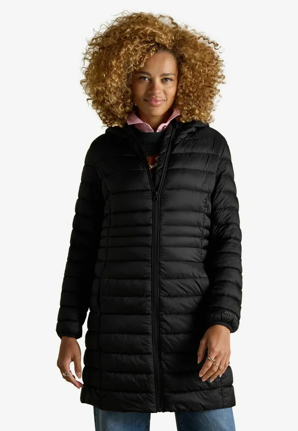 REGULAR FIT - KENLEY SHOWERPROOF LONG PADDED WITH HOOD - Winter coat - black