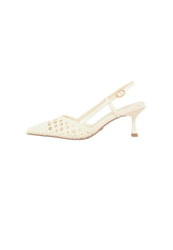 REGULAR FIT - KITTEN HEEL COURTS . - Classic heels - white