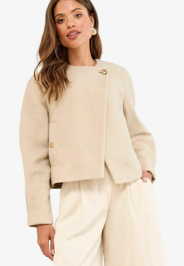 REGULAR FIT  - Light jacket - cream