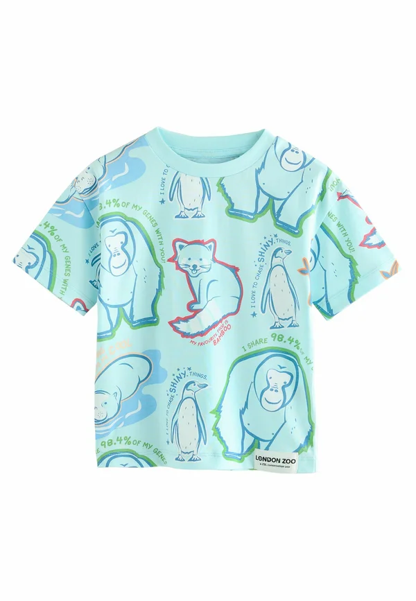 REGULAR FIT - LONDON ZOO SHORT SLEEVE - Print T-shirt - blue