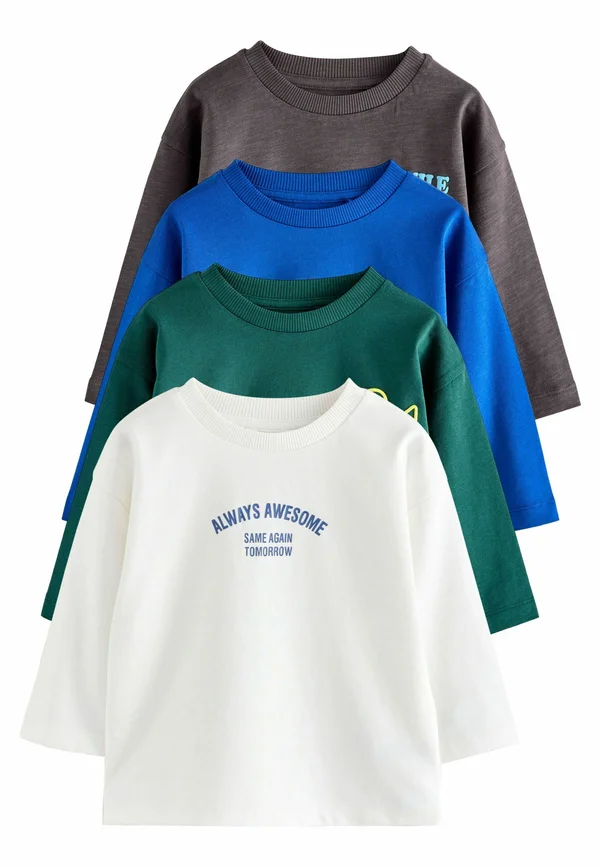 REGULAR FIT - LONG SLEEVE GRAPHIC PRINT 4 PACK . - Long sleeved top - multi bright