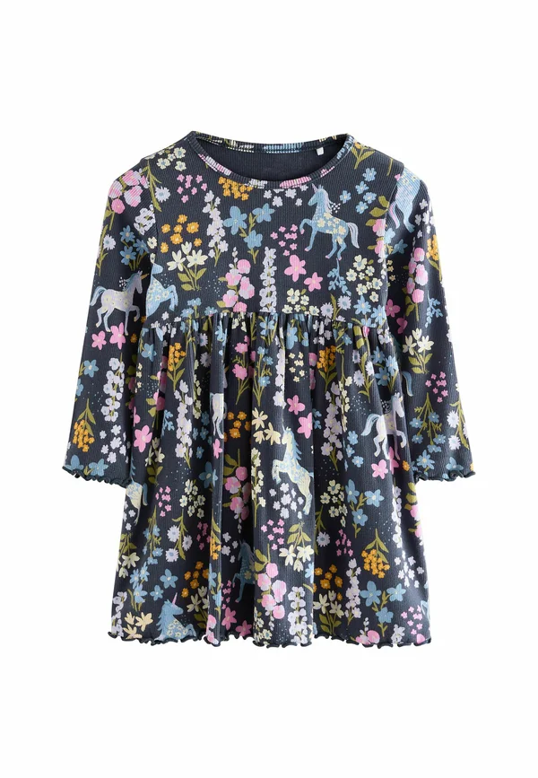 REGULAR FIT  - LONG SLEEVE   - Jumper dress - navy unicorn