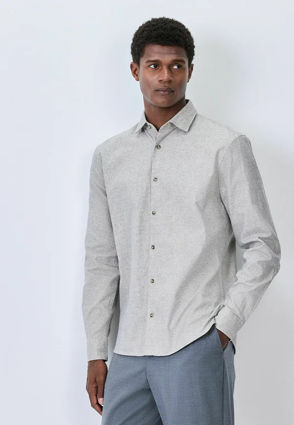 REGULAR FIT - LONG SLEEVE SMART  - Shirt - grey