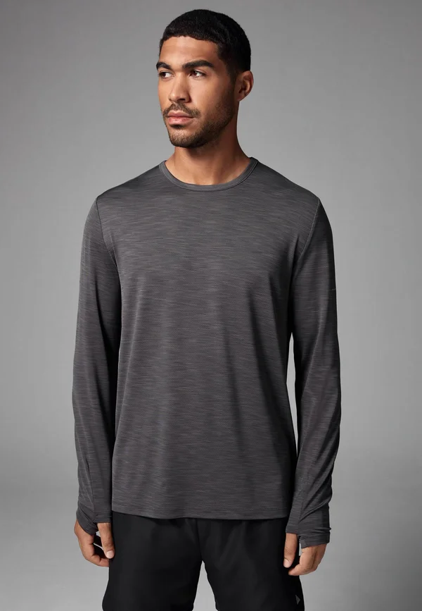 REGULAR FIT  - Long sleeved top - charcoal grey