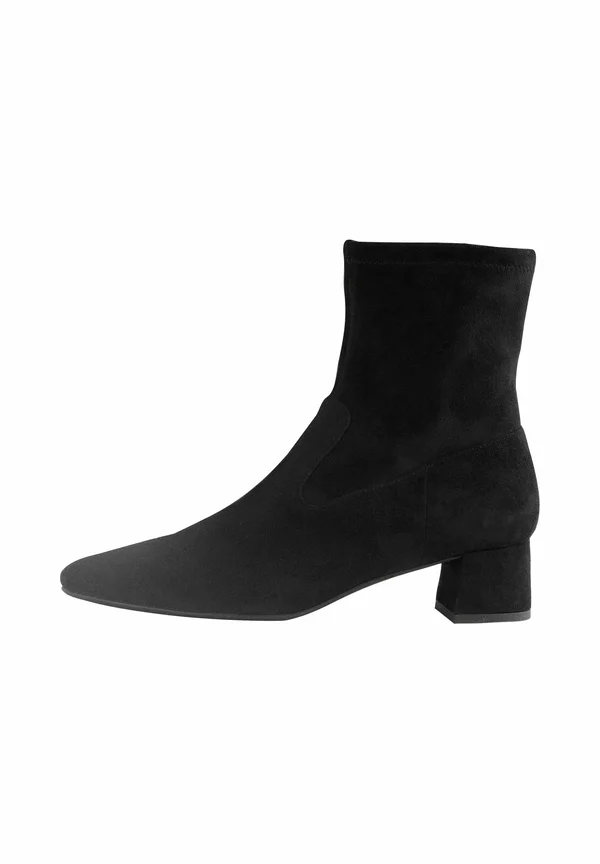 REGULAR FIT - MOTIONFLEX BLOCK - Classic ankle boots - black suede