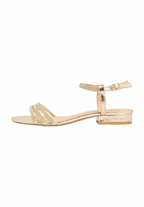REGULAR FIT - OCCASION STRAPPY GEM - Sandals - gold