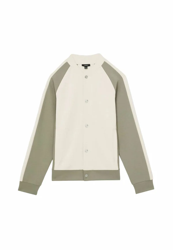 REGULAR FIT - PELHAM INTERLOCK COLOUR-BLOCK - Bomber Jacket - off white sage