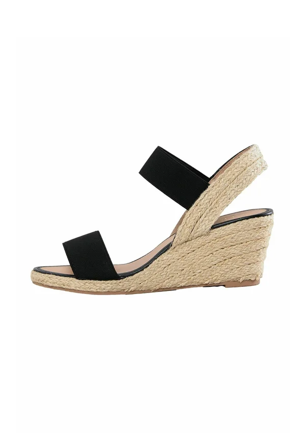REGULAR FIT   - Platform sandals - black