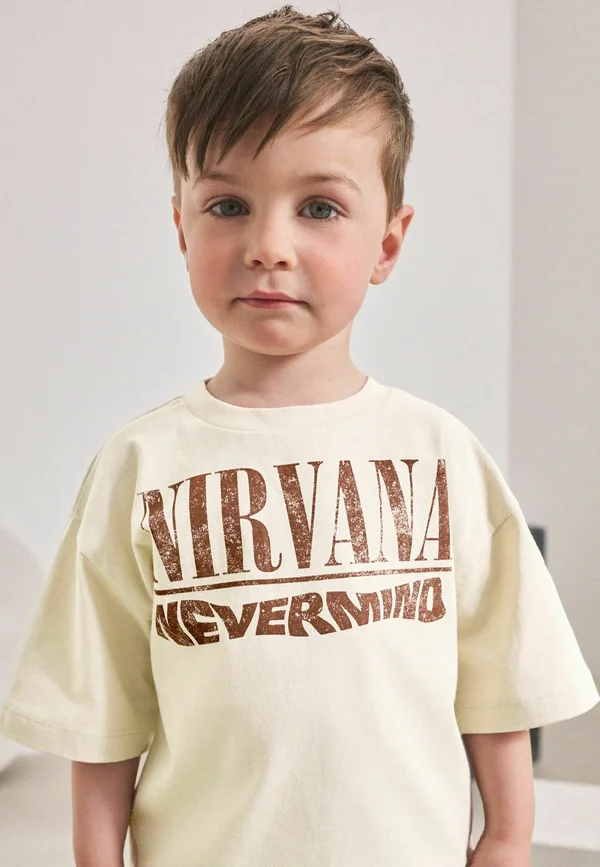 REGULAR FIT - Print T-shirt - cream nirvana