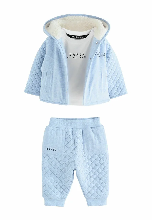 REGULAR FIT - QUILTED  AND  3 PIECE SET   - Light jacket - blue