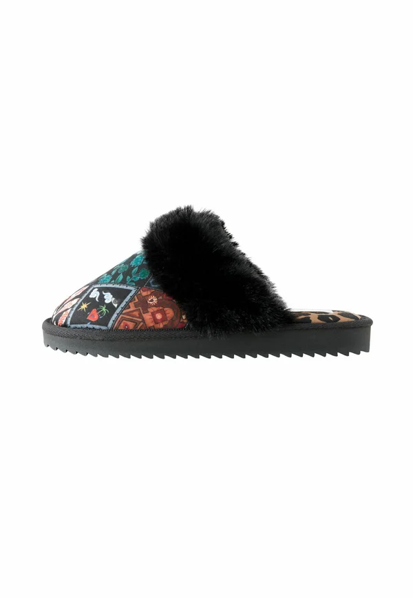REGULAR FIT - QUILTED LINED MULE - Slippers - multi black