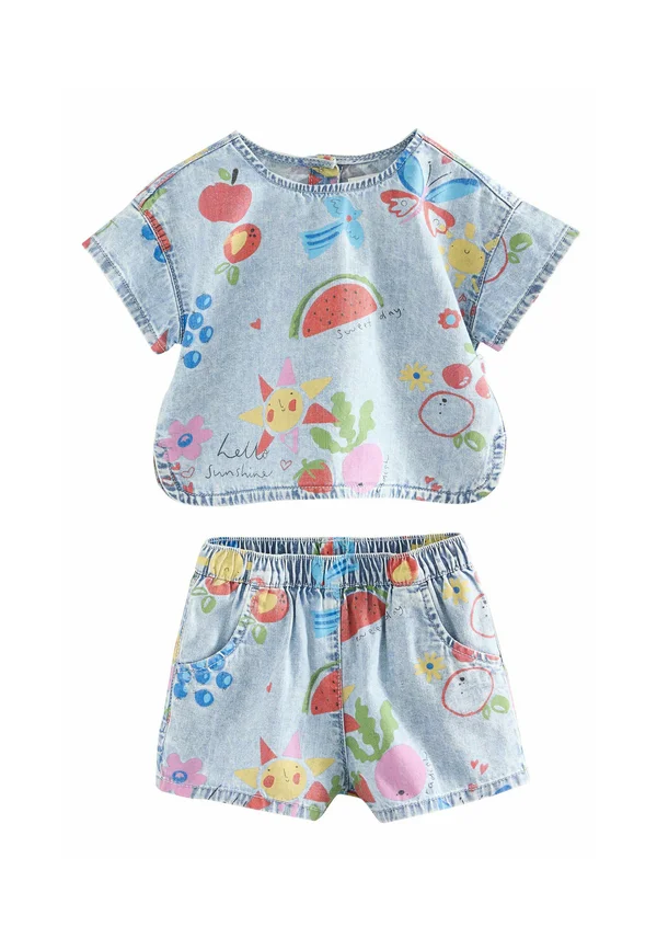 REGULAR FIT SET - Denim shorts - denim