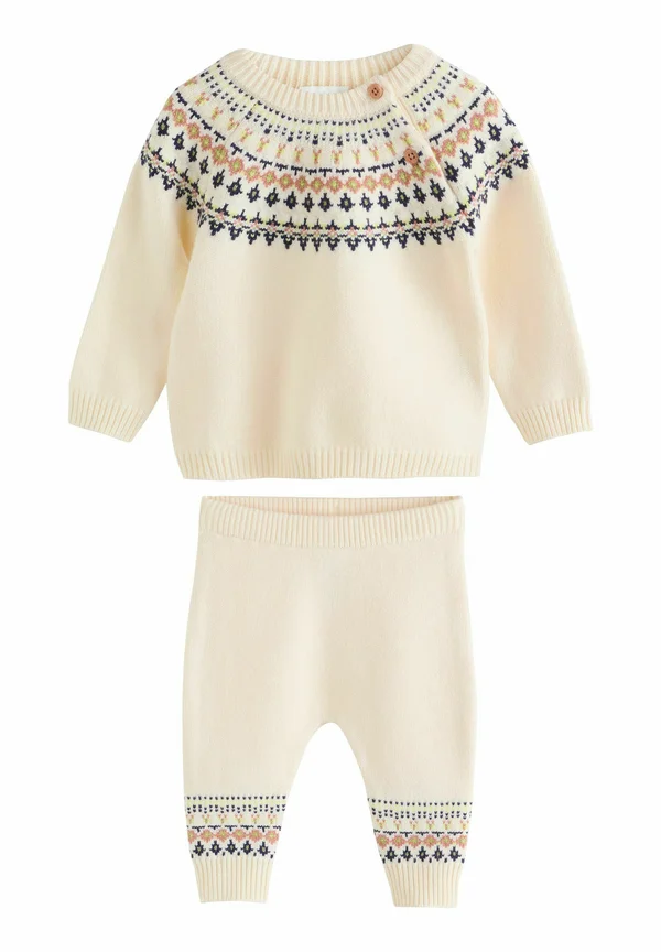 REGULAR FIT - SET - Jumper - cream fairisle