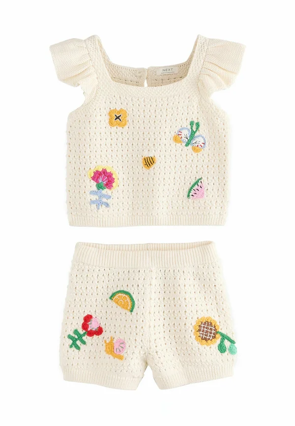 REGULAR FIT SET - Print T-shirt - ecru