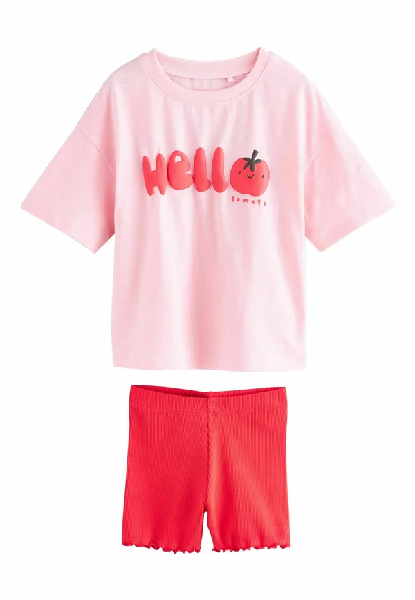REGULAR FIT SET - Shorts - pink tomato character