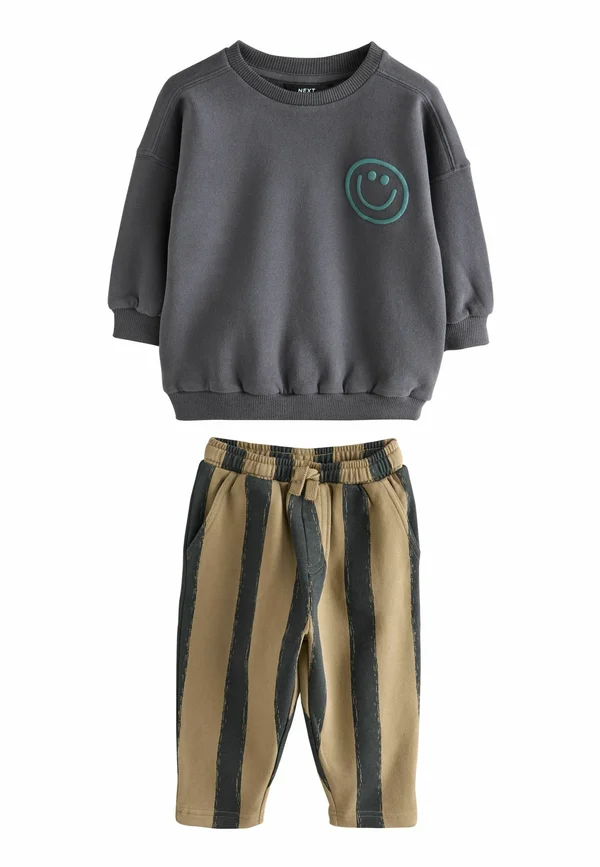 REGULAR FIT SET - Tracksuit - black brown