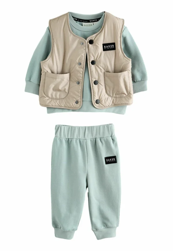 REGULAR FIT SET - Tracksuit - stone green