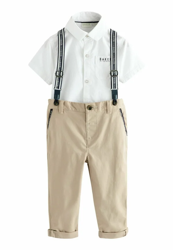 REGULAR FIT -SET  - Trousers - stone