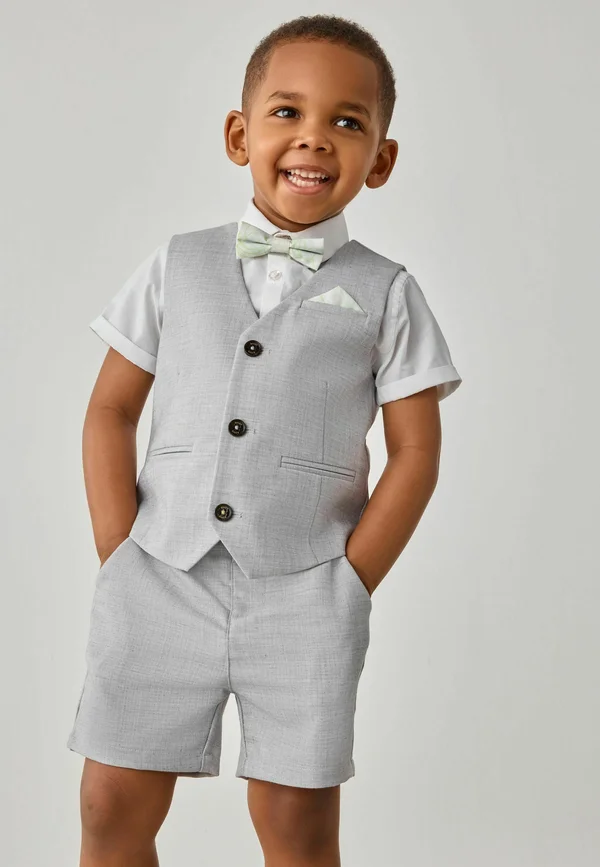 REGULAR FIT-SET   - Waistcoat - grey