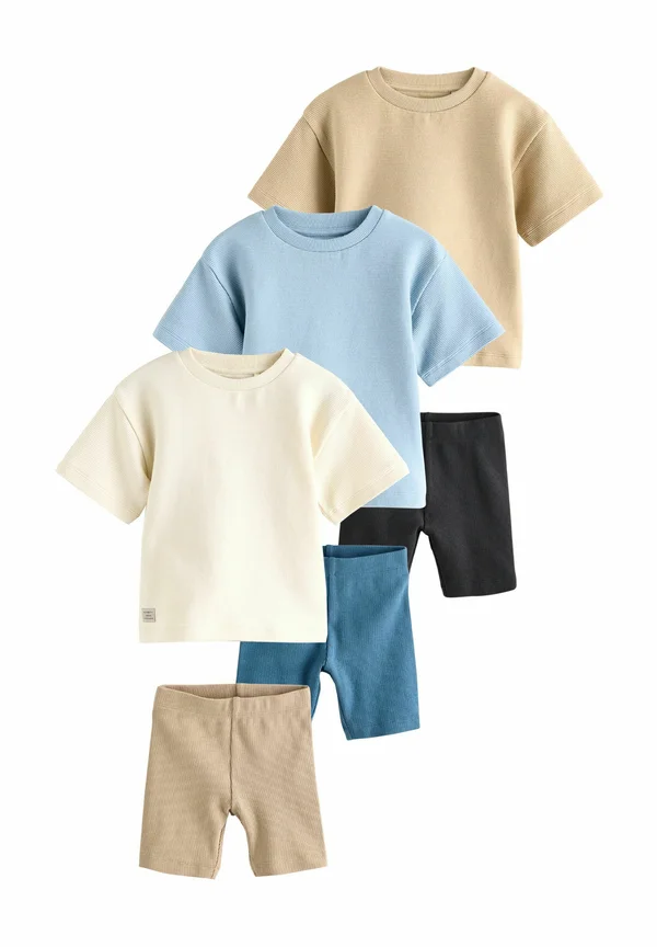 REGULAR FIT - SHORT SLEEVE 3 PACK SET - Shorts - multi neutral