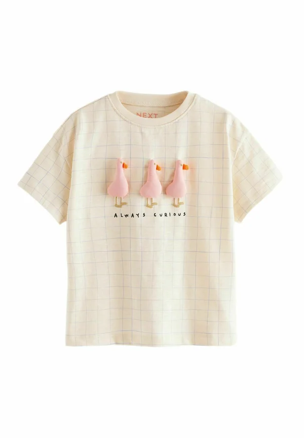 REGULAR FIT - SHORT SLEEVE - Print T-shirt - cream padded duck