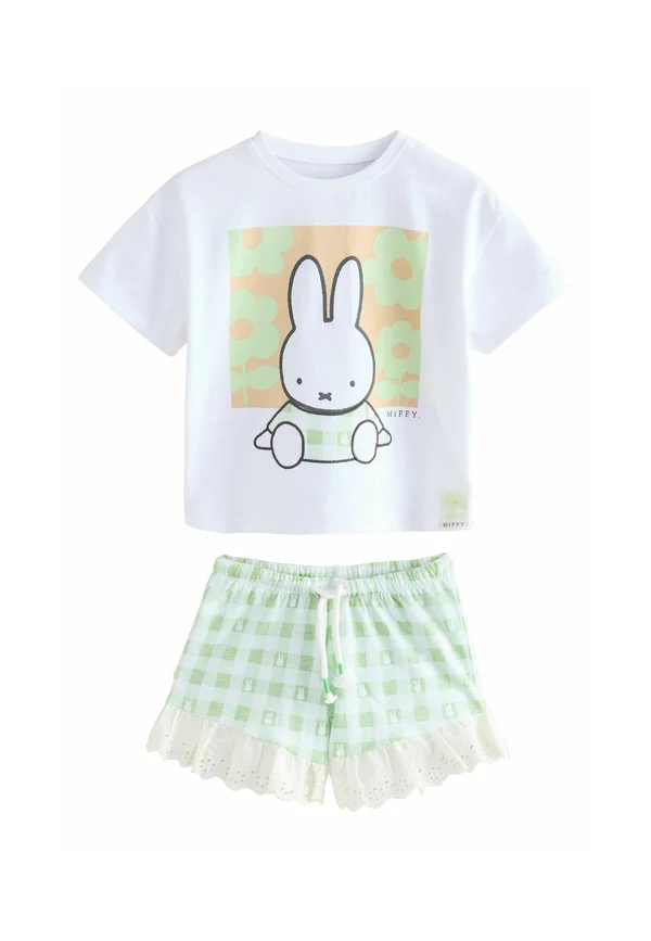 REGULAR FIT SHORT SLEEVE SET - Shorts - green gingham