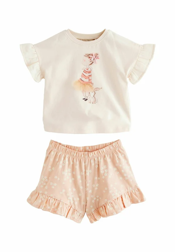 REGULAR FIT - SHORT SLEEVE SET - Shorts - pink ballet girl and bunny