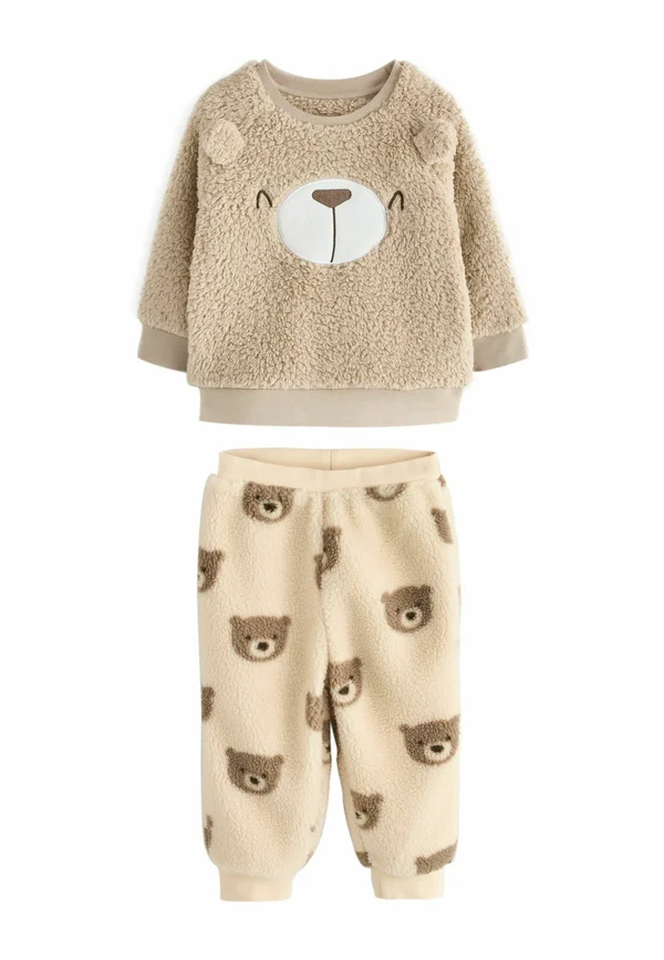 REGULAR FIT - SINGLE COSY SET - Pyjama set - brown cream bear