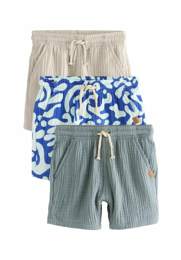 REGULAR FIT - SOFT TEXTURED 3 PACK - Shorts - blue neutral printed