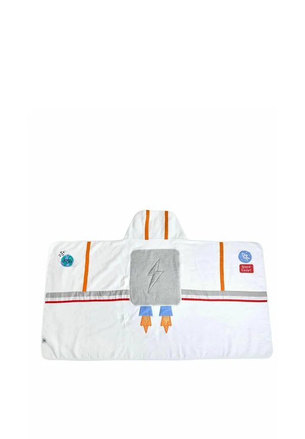 REGULAR FIT - SPACE ASTRONAUT LARGE HOODED - Bath towel - white