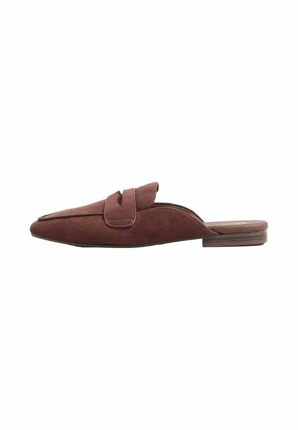 REGULAR FIT - SQUARE TOE COMFORT - Mules - chocolate brown